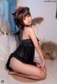 蠢沫沫 Cosplay 黑睡裙 Black Nightdress P7 No.df37cd