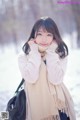 Coser@周叽是可爱兔兔 Vol.028: 雪景JK (15 photos)